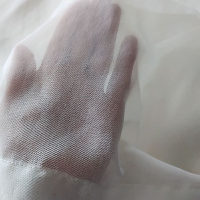 1бр тънко перде кремаво 140×280