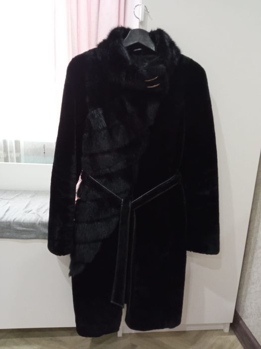 Шуба мутон- норка женская