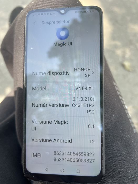 Iphone x si honor x6