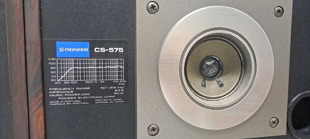 Boxe Pioneer CS-575 - Vintage 2 Cai - Made in Portugal - 60W - 6,3 Ohmi