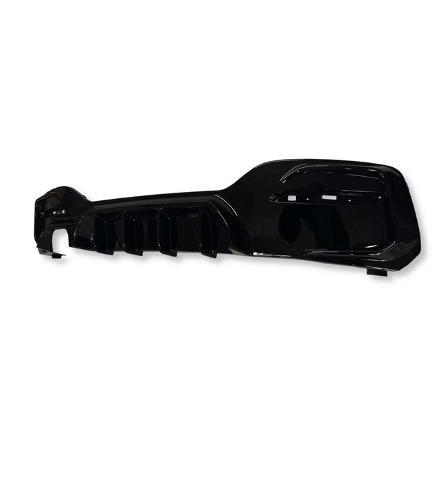 Difuzor Bara Spate M Prelungire Extensie BMW F20 F21 LCI Facelift, Evacuare Stanga, Negru Lucios
