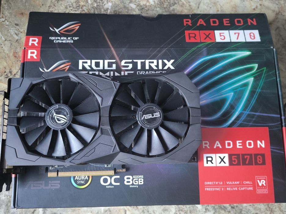 Asus rog srtix gaming rx570 8GB