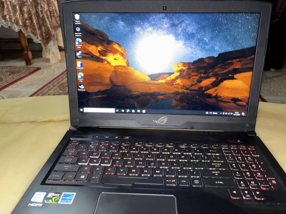 ASUS ROG Strix GL503 -i7, GTX1050Ti, 16GB RAM, SSD+HDD, gaming