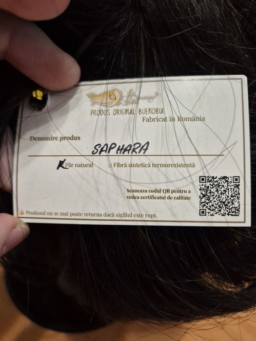 Perucă păr natural culoare la comandă