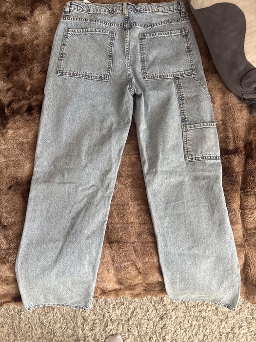 джинсы новые -голубые