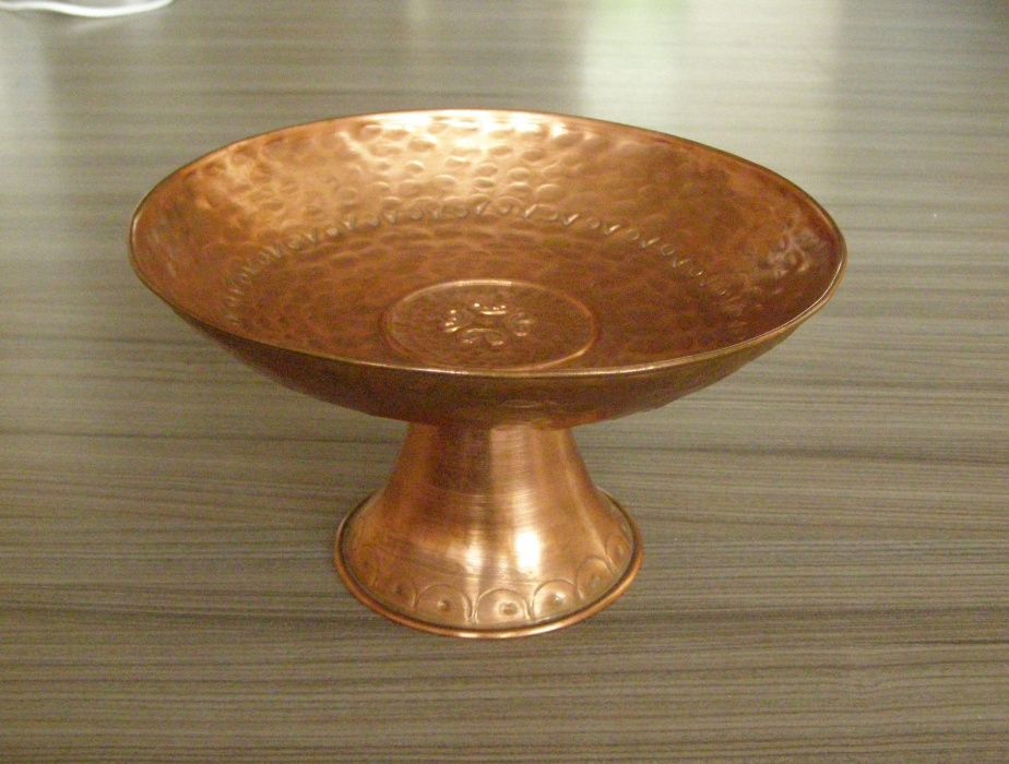 винтидж фруктиера свещник стар пепелник месинг vintage deco