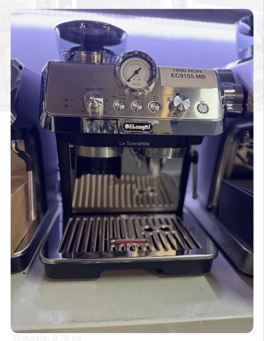 Espressor manual cu râșniță integrată De’Longhi La Specialista Arte EC9155.MB, factura si garantie 12 luni