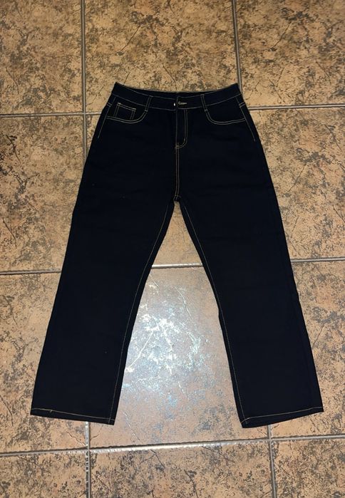 Blugi EVISU Jeans EVI denim vintage retro oversize premium / size L