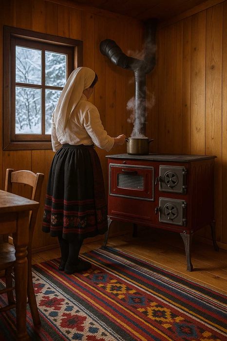 Soba Lemne Spor Plita Cuptor Ler Masina Gatit Bucatarie 6.7 kw STANGA