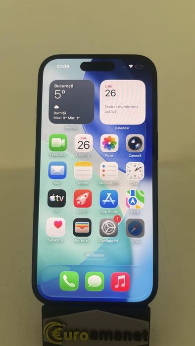 Telefon mobil Apple iPhone 16, 128GB Bat 90% -A-