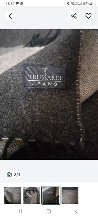 Fular Trussardi,lana 100%, 90 lei