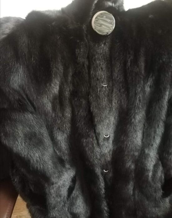 Шуба чёрный бриллиант