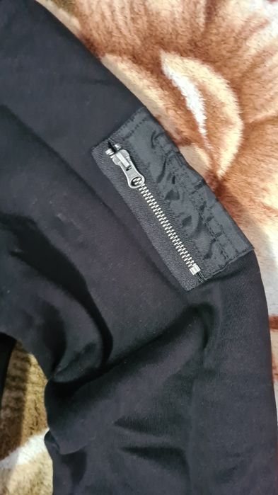 Hanorac negru Urban Classics nou fără etichetă cu fermoar