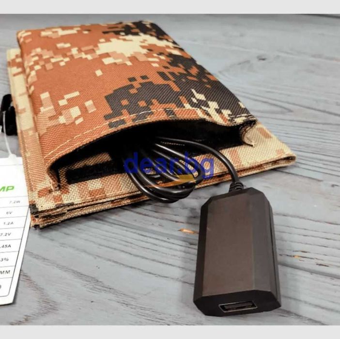 Преносим сгъваем соларен панел с мобилна батерия CCLAMP