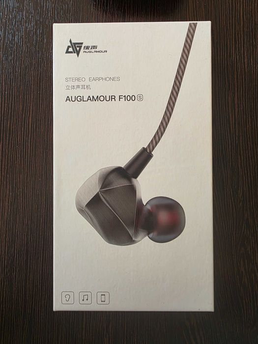HiFi слушалки Auglamour F100, динамични, in-ear