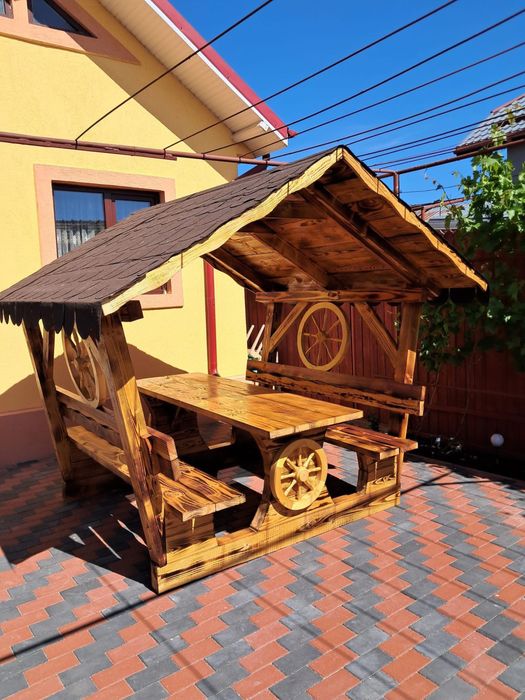 Balansoar din lemn rustic / leagan lemn