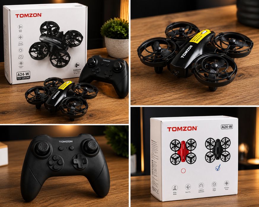 Dronă TOMZON A24-W cu cameră 1080P Wi-Fi | 3 baterii | Nouă, sigilată