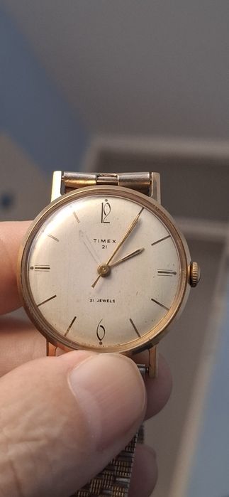 TIMEX mecanic ceas de mînă barbătesc cu baterie și curea metalică