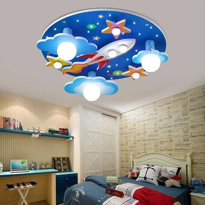 ЛЕД LED полилей за Детска стая Вселена Звездно небе Анимационна ракета