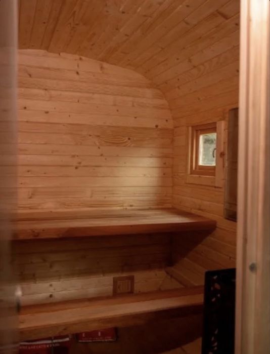 Баня бочка-квадро