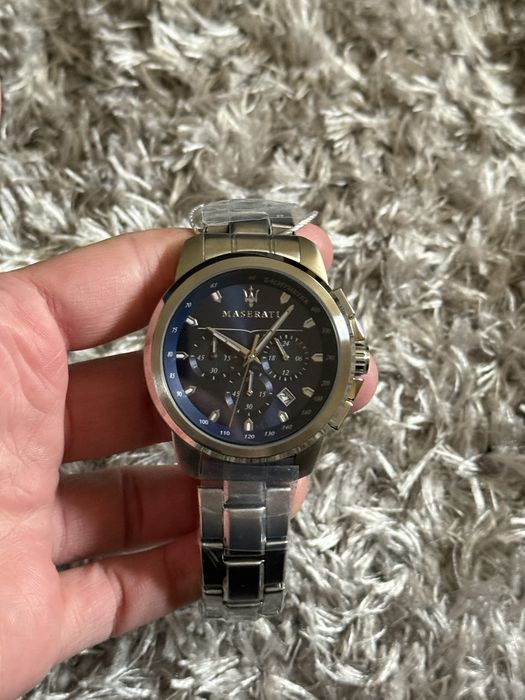 Ceas argint,44mm,Maserati