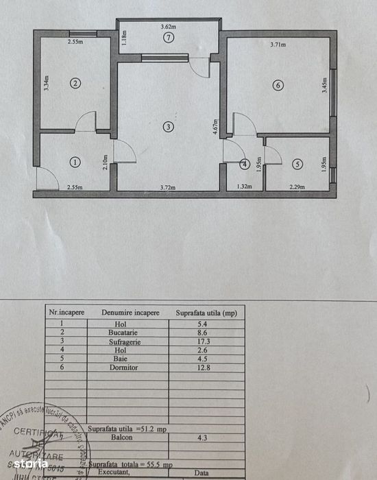 Apartament 2 camere renovat zona Tomis Mall