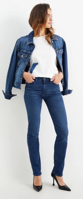 Lot 2 perechi blugi damă Street One, impecabili: casual și slim, lung