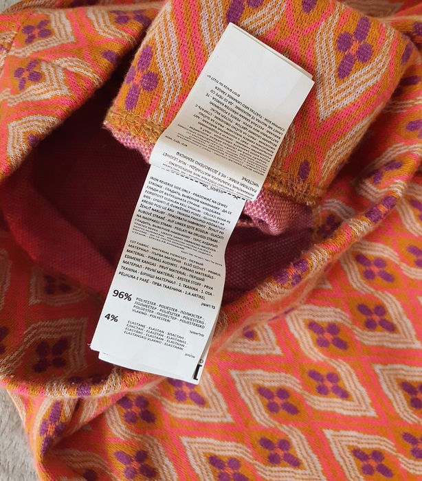 Sinsay XS pantaloni evazați hippie boho corai imprimeu geometric Y2K festival