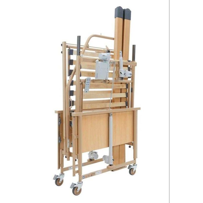 Pat electric medical bolnavi, cu somiera lemn, reglabil