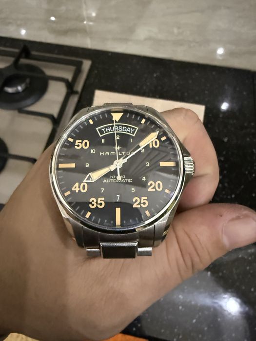 Hamilton khaky pilot automatic