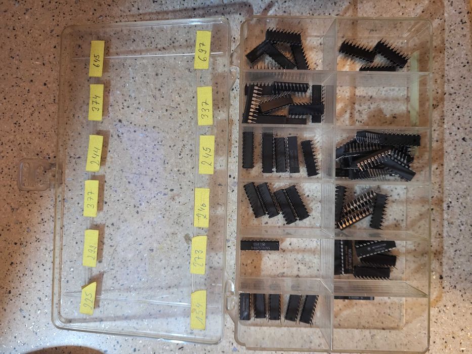 Set circuite integrate logice 74xx IC (TTL/LS/HC/F)  set 63buc