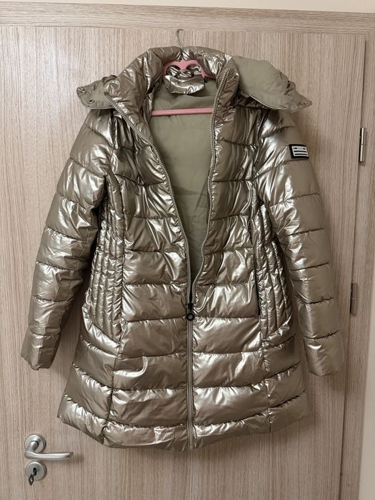 Дамско зимно златисто яке, размер S