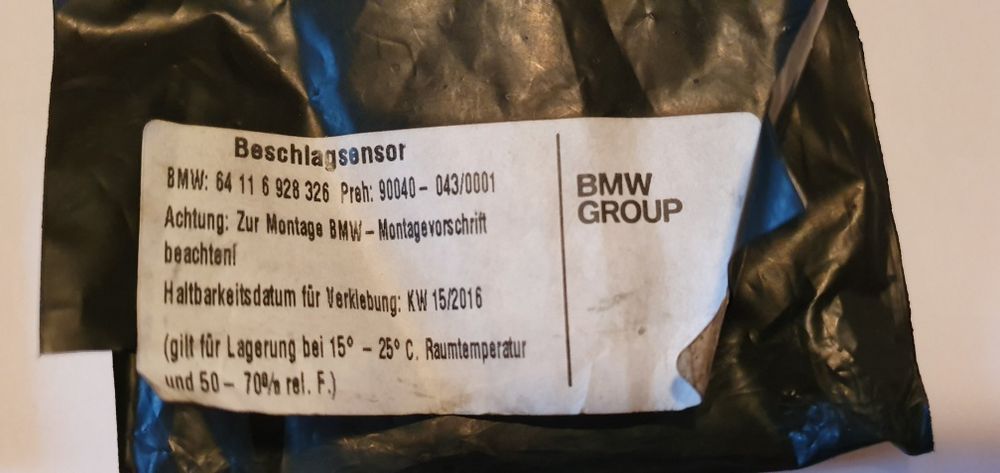 Senzor NOU temperatura interioară condensatie parbriz BMW 5 6 7 x5 x6