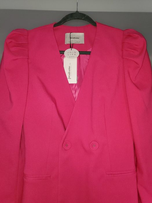 Sacou lung stil rochie Stradivarius