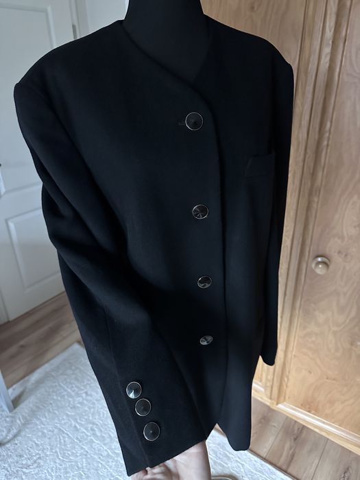 Vand sacou negru lana virgina si casmir M