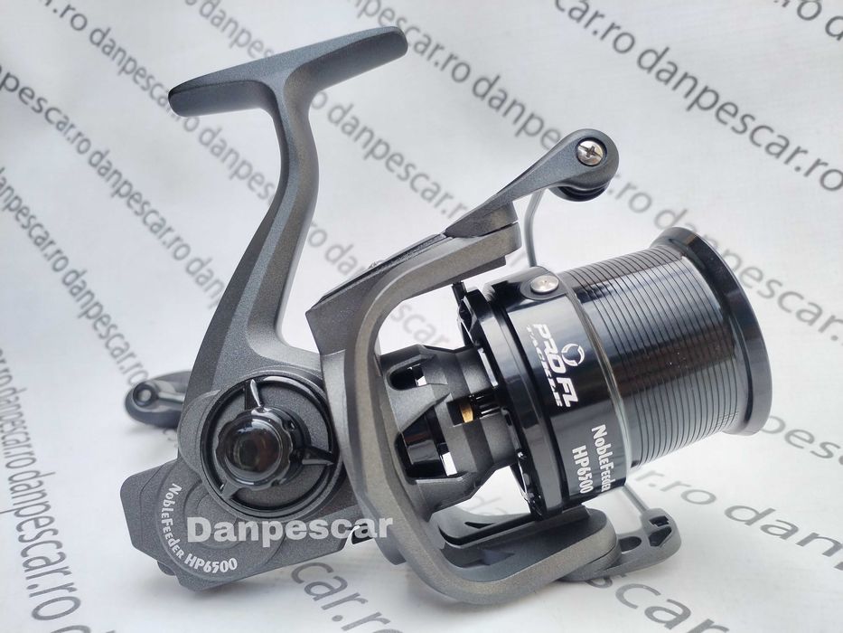 SET 2 Mulinete Feeder si Crap PRO FL NOBLE HP6500 cu tambur Long Cast