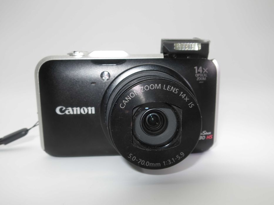 Canon PowerShot SX230 компактен цифров фотоапарат, дигитална камера 14x Оптичен Зум, Вграден GPS, HS System, Пълни Ръчни Контроли, работи Отлично!