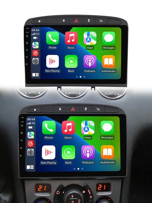 NAVIGATIE Android 14 Peugeot 308 2007 2013 1/8 Gb Waze CarPlay CAMERA