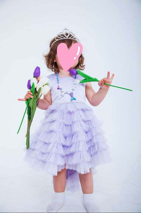 Нарядное детское платье 1,8-2,5г