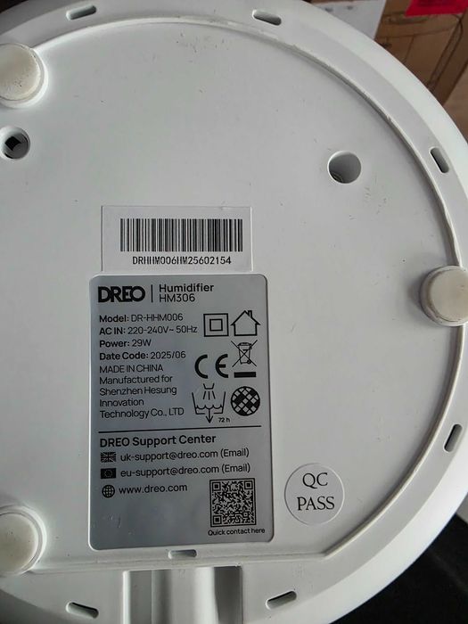 Umidificator Dreo 4L Cool Mist cu Difuzor de Ulei si Lumina de Noapte 36H Autonomie