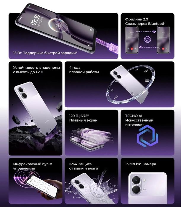 New! Новый! Tecno Spark Go 3 (4+4/64Gb | 4+4/128Gb) | Bepul Dostavka !