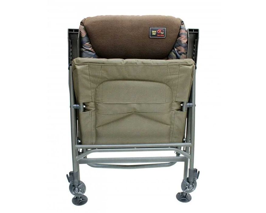 Scaun Pescuit ZFISH DELUXE- Green / Camo - Spatar Inalt Reglabil 8 Pozitii