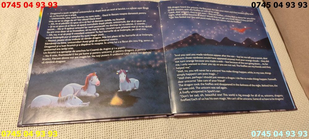 carte carti vreau si eu sa fiu unicorn in engleza si romana