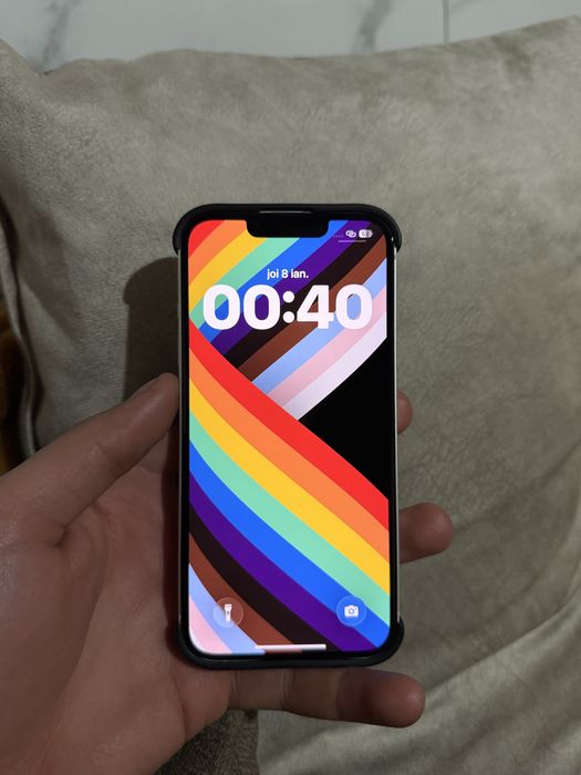 iPhone 13 alb 100% bateria impecabil