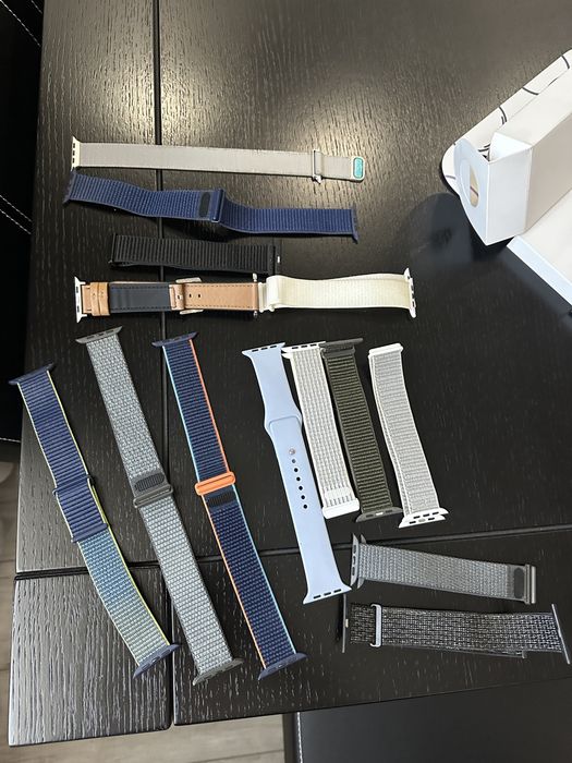 Apple Watch Series 9 45mm Cellular Midnight | Cutie +incărcator + multe brățări