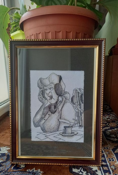 Продам вышитую крестиком картину