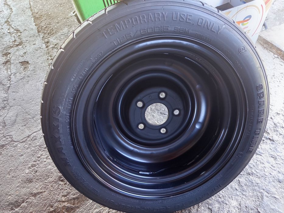 15" Hyundai I30 Kia Ceed  Резервна гума за Киа и Хюндай  Крик и ключ