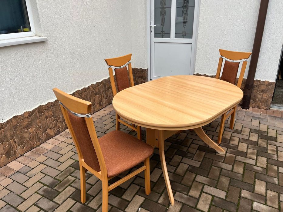 Set de masa din lemn