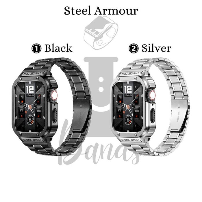 Стоманено калъфче с каишка за Apple Watch ULTRA/SE/9/8/7/6/5/4