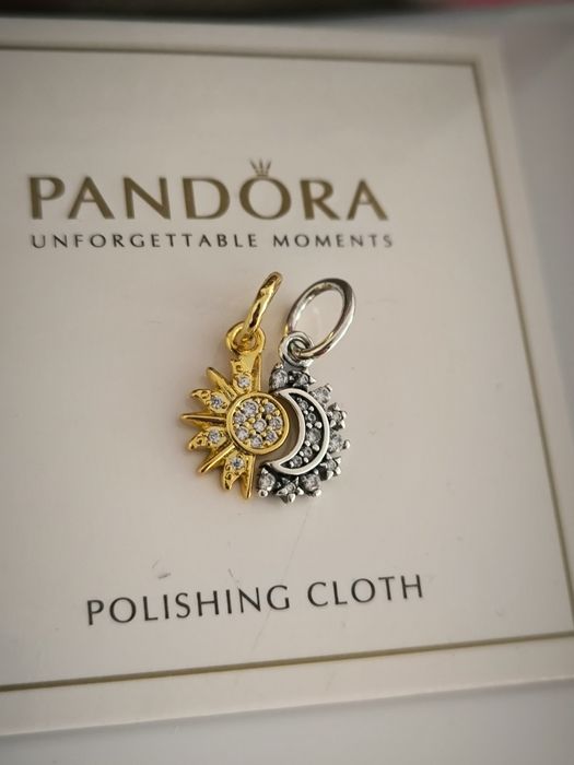 Charm Pandora luna și soare